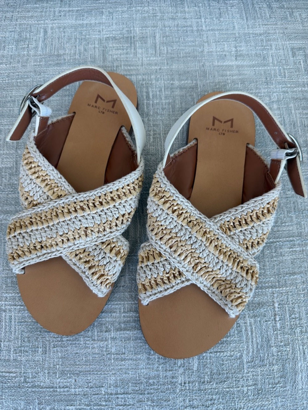 Marc Fisher Ltd Lonnie Leather Sandal 5 1/2